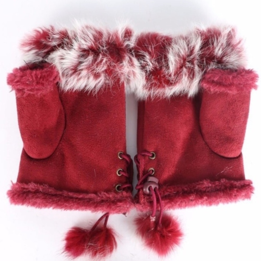 FINGERLESS FUR GLOVES💋